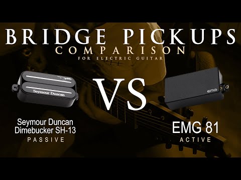 Seymour Duncan DIMEBUCKER SH-13 vs EMG 81 - Bridge Guitar Pickup Comparison Tone Demo