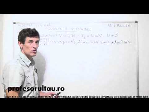 19   Subspatii vectoriale   partea 2 - profesorultau.ro