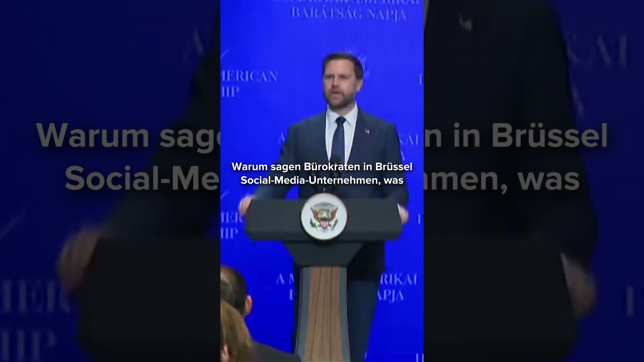 JD Vance zeigt auf: Brüssel greift aktiv in nationale Wahlen ein.😡
