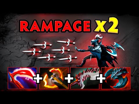 Insane x2 Rampage🔥Phantom Assassin 31Kills in 7.36c Patch