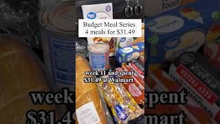 Spent $31.49 at Walmart. #BudgetFriendly #budgetmeals #groceryshopping