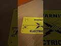 Electric Fence Warning Signs (Plastic Double Sided Shock Risk Electrical Hazard Symbol Caution )