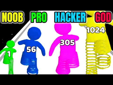 Spring Leg Runner - NOOB vs PRO vs HACKER vs GOD