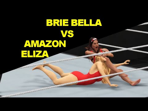 WWE 2K17 Brie Bella vs Amazon Eliza - Baywatch Match