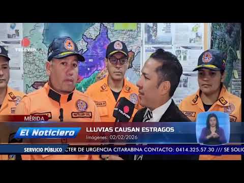 Lluvias causan estragos en Mérida – El Noticiero emisión meridiana 03/02/26