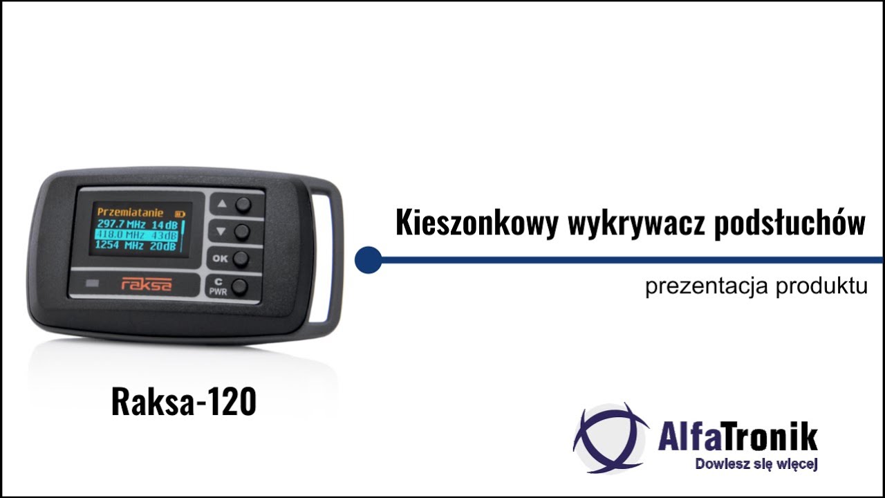 Watch Raksa iDet - wykrywacz podsłuchów, telefonów i lokalizatorów GPS - AlfaTronik now Raksa iDet - wykrywacz podsłuchów, telefonów i lokalizatorów GPS - AlfaTronik