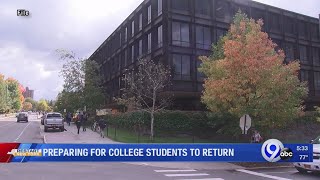 Preparing for college students to return in Ithaca