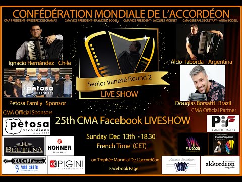 25th CMA Facebook Live Show - Senior Variete Finale. South America CMA delegates