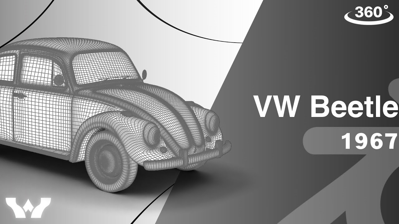 Volkswagen Beetle Type 1 1200 1965 HQ 3D Model