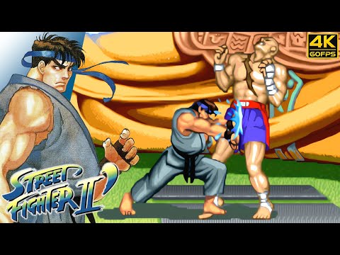 Street Fighter II: Champion Edition - Ryu (Arcade / 1992) 4K 60FPS