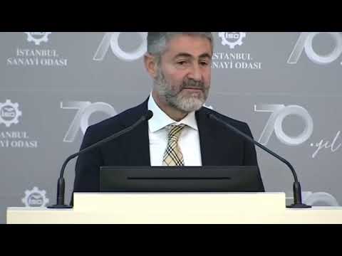 Economy Minister Nurettin Nebati reacted after his speech was not applauded.