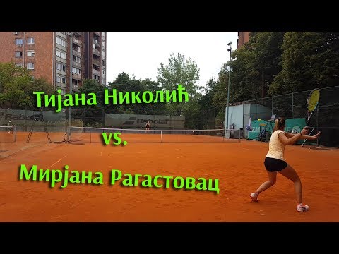 Tijana Nikolić - Mirjana Ragastovac, polufinale OP Beograda do 16 godina, TK Olimp, 20.8.2017.