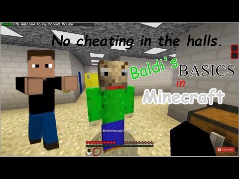 I CHEATED MY WAY OUT!! | Baldi's Basics in Minecraft