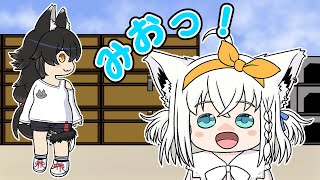 【手描き】ミオしゃに出会ってテンション爆上がりするフブちゃん【白上フブキ/大神ミオ/さくらみこ/ホロライブ】
