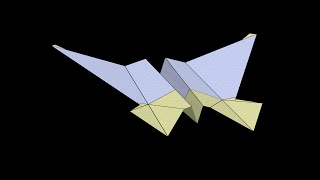 Neptune Paper Airplane: 3D Folding