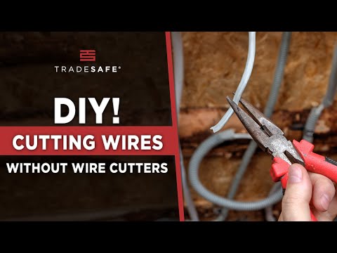 Part of a video titled How to Cut Wire Without Wire Cutters - YouTube