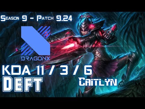 DRX Deft CAITLYN vs SYNDRA Bot - Patch 9.24 KR Ranked