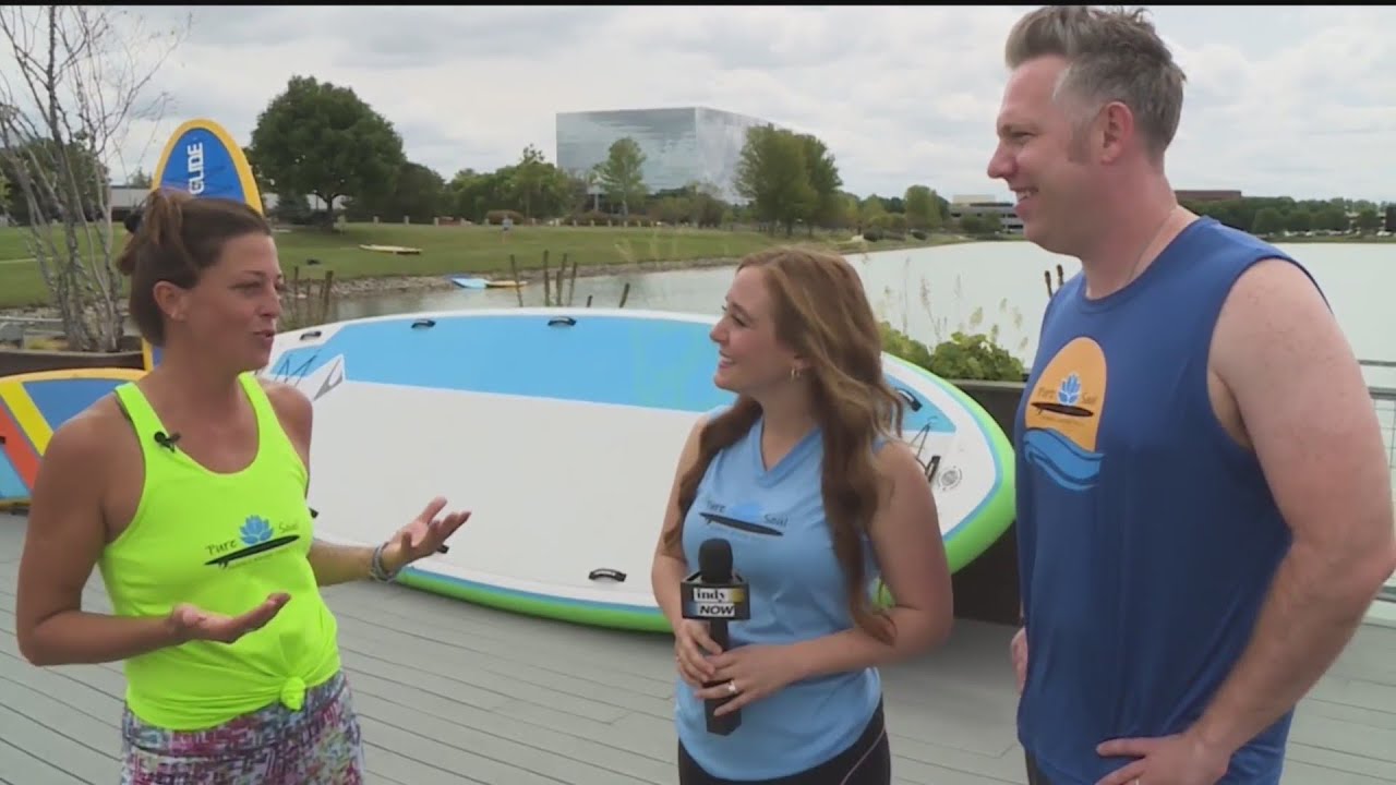 Pure Soul Paddle Board yoga lesson with Indy Now Hosts - 9/22