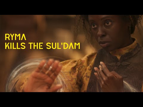 Yellow Ajah Ryma Galfrey, kills the  sul'dam