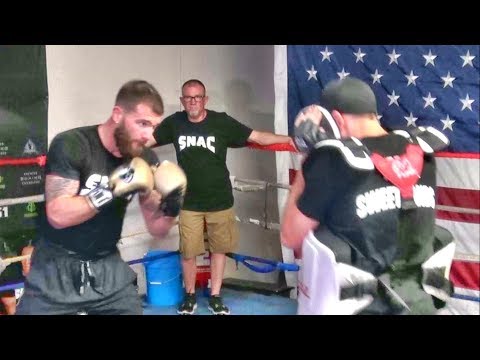 IBF Champ Caleb Plant padwork in preparation for title defense against Mike Lee