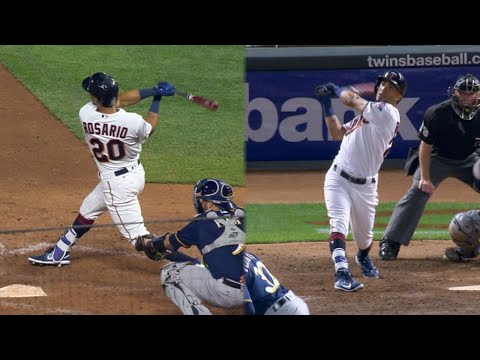 MIL@MIN: Rosario belts two homers against the Brewers