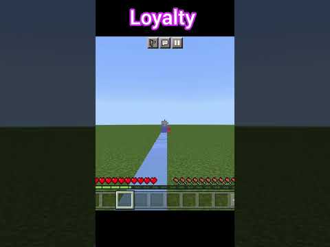 Loyalty Trident VS Riptide Trident in Minecraft #shorts #pvp