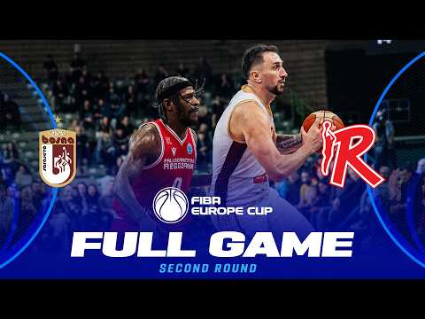 KK Bosna BH Telecom v Pallacanestro Reggiana | Full Basketball Game | FIBA Europe Cup 2025-26