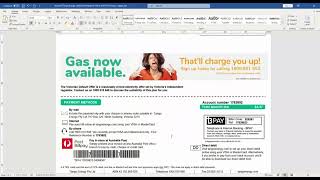 Australia Tango Energy utility bill template in Word and PDF formats, 2 pages