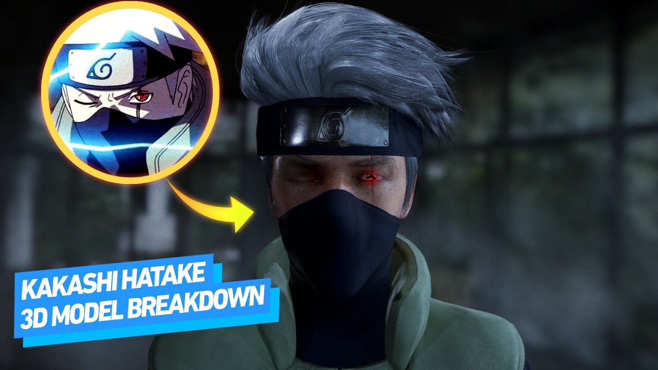 Kakashi Hatake 3D Model Breakdown/ Modeling & Texturing