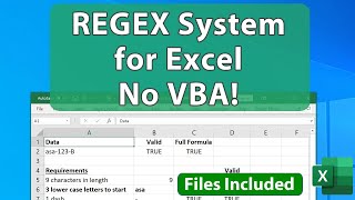 Complete Excel Regular Expression Formula System (No VBA) - Regex System Part 2