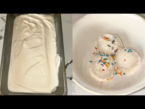 Homemade Vanilla Ice Cream - No Churn Ice Cream Recipe - No Machine Required and Super Delicious! 🍨