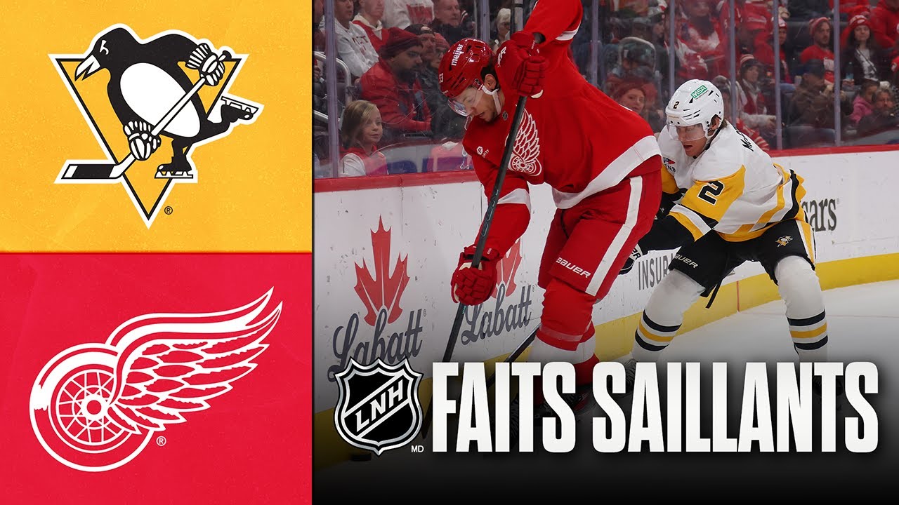 Penguins vs Red Wings 03/01/26 | Faits saillants