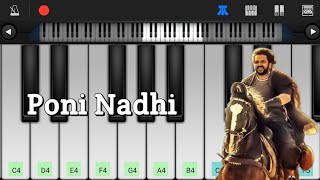 Ponni Nadhi Song Piano ( mobile piano cover)| PS1 Tamil | AR Rahman | Karthi | Ponniyin Selvan