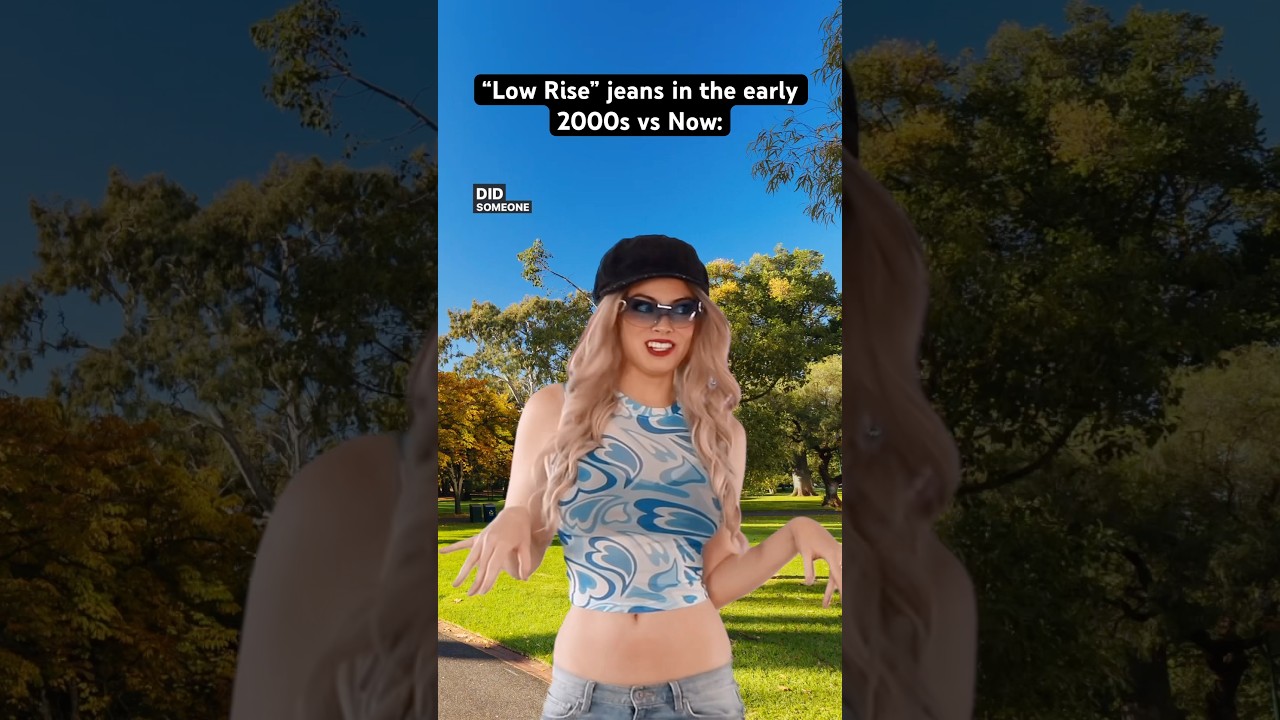 Then & Now: “Low Rise” Jeans in the #early2000s vs. today! #nostalgia #millennials #genz