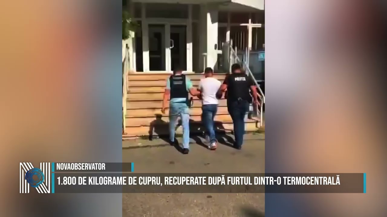 1.800 de kilograme de cupru, recuperate după furtul dintr-o termocentrală