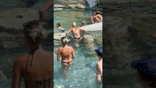 ☀️The Wonder Of Cleopatra Pool Fun Turkey -Sunny Day?️ #pamukkale #cleopatra #summervibes