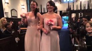 Groom sings bride down the aisle before he murders a Mcfly classic
