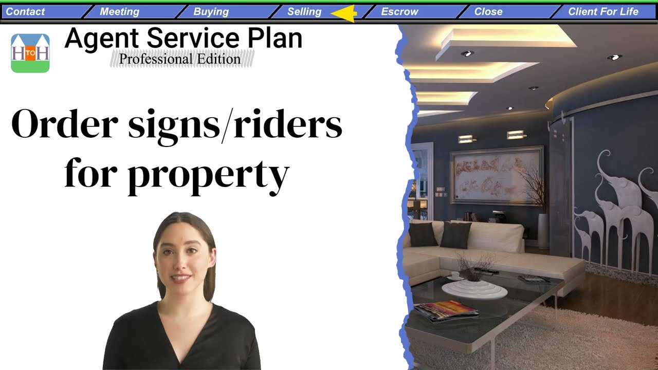 Order signs & riders for property