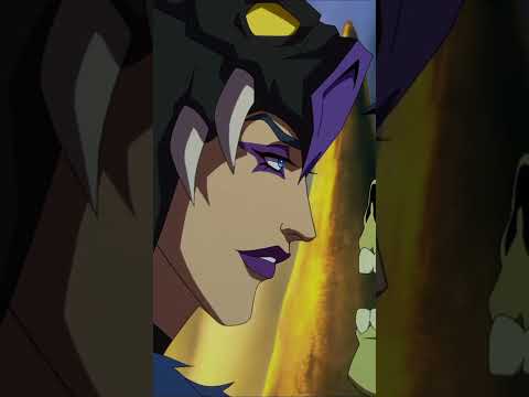 Evil-Lyn seduces Skeletor