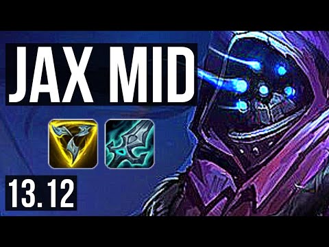 JAX vs YASUO (MID) | 2.9M mastery, 1800+ games, 6 solo kills | KR Master | 13.12