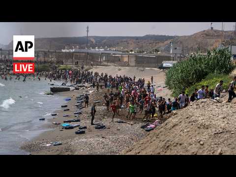 Video Thumbnail: LIVE: Spain reinforces Ceuta border after deadly migrant crossing