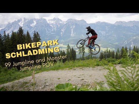 99 Jumpline and Monster Jumpline 2023 POV, Bikepark Schladming