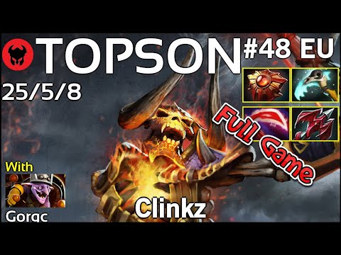 TOPSON [OG] plays Clinkz!!! Dota 2 Full Game 7.20