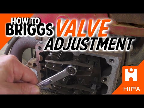 Do this once a season! Briggs and Stratton Valve Adjustment Made Easy!