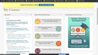 Student Login Instructions for myMCC/Blackboard