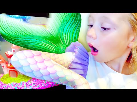 Nastya küçük bir deniz kızına dönüşüyor, çocuklar için komik bir hikaye