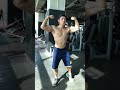 And another posing practice, this time with bodybuilding platform posing routine.