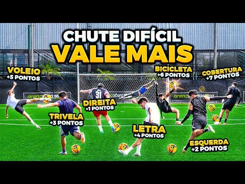 O CHUTE MAIS DIFÍCIL VALE MAIS!! *TEVE MUITO GOLAÇO INACREDITÁVEL 😱