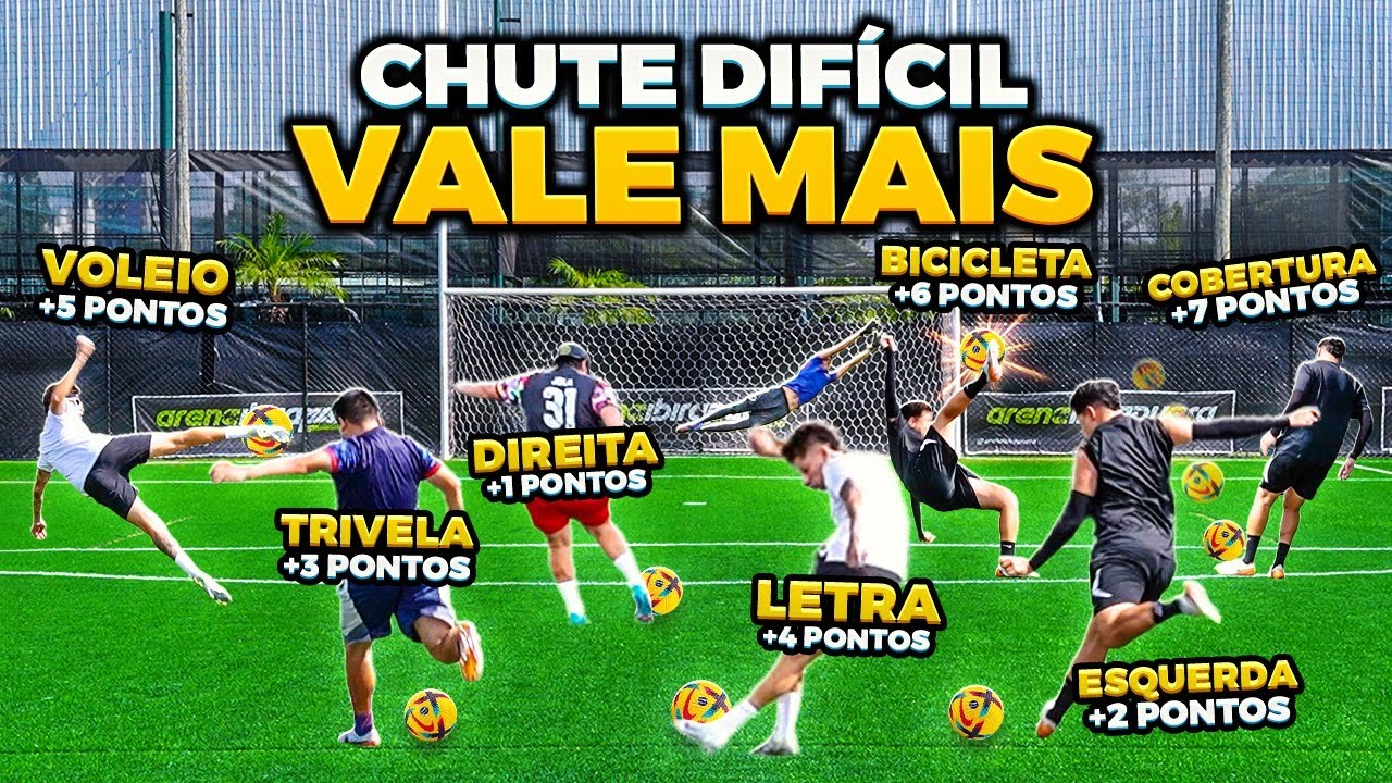 O CHUTE MAIS DIFÍCIL VALE MAIS!! *TEVE MUITO GOLAÇO INACREDITÁVEL 😱