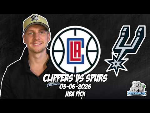 Los Angeles Clippers vs San Antonio Spurs 3/6/26 NBA Free Picks & Prediction | NBA Betting Tips